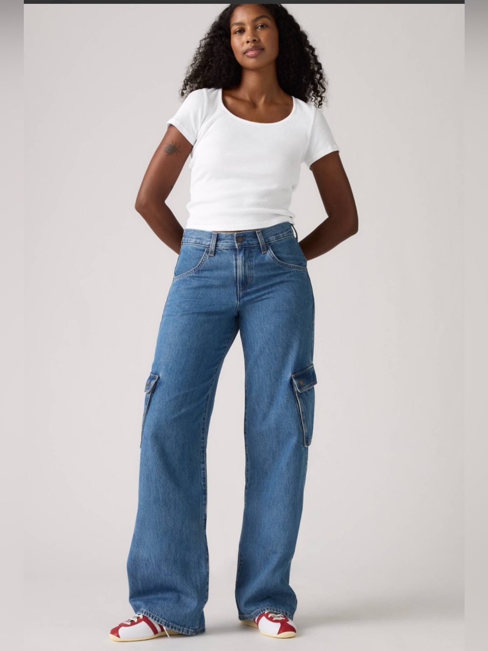 Levi’s Superlow Cargo Jeans NWT Women’sww 24x32 Y2K Wide Leg Denim